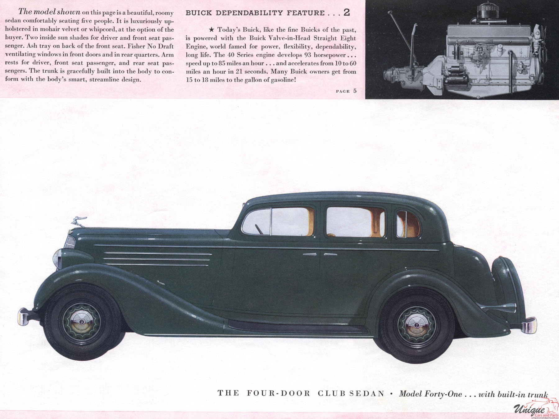 1935 Buick Brochure Page 9